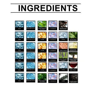 Elenco completo degli ingredienti e degli estratti vegetali per oli essenziali