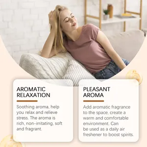 Scena di relax aromatico che mostra i benefici dell'aromaterapia in ambiente domestico