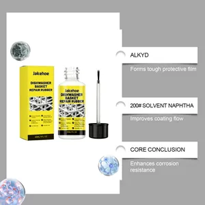 Jakehoe dishwasher basket repair rubber with alkyd and solvent naphtha formula 30ml