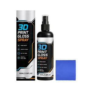 Kit spray lucido per stampa 3D 100ml con panno per finitura modelli in PLA PETG e ABS