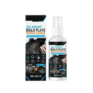 Limpiador de residuos de placa de impresión 3D de 50 ml y spray suavizante adhesivo