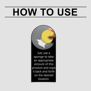 Detailed guide on how to use car plastic restoration cream with sponge applicator