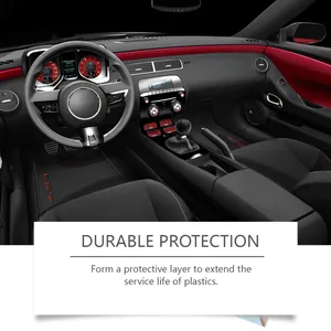 Premium car plastic restorer for durable protection and shine of interior surfaces