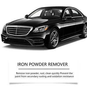 Efficace rimozione della polvere di ferro e della ruggine per la cura dell'auto nera di lusso