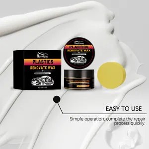 Professional RayHong car plastics renovate wax kit with sponge for car interior repair