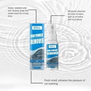 Dettaglio dello spray RayHong Iron Powder Remover e confezione con caratteristiche