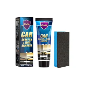 Rayhong professionele kras- en swirlverwijderaar set voor auto's met spons 60ml voor lak
