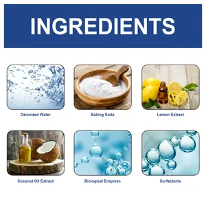 Detalle de los ingredientes del limpiador en espuma Jaysuing para manchas