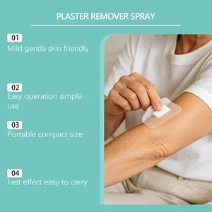 Detalle del spray eliminador de apósitos con aplicación suave en la piel