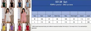 Detailed size chart for women's short sleeve button down pajama and shorts loungewear set