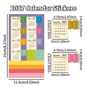 Guía completa de dimensiones para las pestañas de índice del calendario mensual 2027
