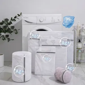 Sacchetti Per Lavatrice Antibatterici Rete A Nido D'Ape Sacchetti Protettivi Per Capi Delicati