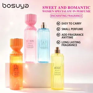 Detailansicht des Bosuya Duftspray-Sets mit vier eleganten 250-ml Sprühflaschen