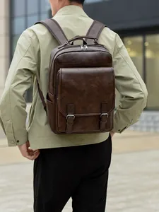 Herren Vintage Polyester Business Laptop Rucksack Outdoor Sport Reise Schultasche Retro Casual Rucksack Für Damen Und Herren Große Kapazität