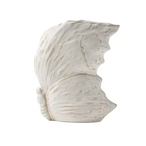Vaso per fiori moderno nordico minimalista in ceramica con ala di farfalla decoro