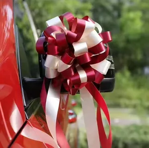 Large Pull Bows Ribbon For Gift Wrapping Wedding Car Decoration Festive Multicolor Plastic Butterfly Shape Ornament