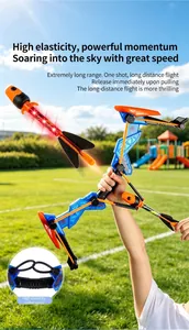 Detailed view of kids compound bow with LED light arrow for outdoor sports and shooting