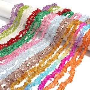 Meerkleurige onregelmatige kristalspaansteen kraalstrengen voor DIY sieraden maken