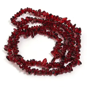 Rode onregelmatige kristallen scherven edelsteen kralen voor DIY armband sieraden maken