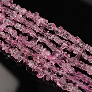 Roze kristal chip kralen onregelmatige natuurlijke edelstenen voor DIY sieraden maken armband