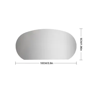 Stainless steel pottery clay scraper tool with clear dimension markings for DIY crafting.