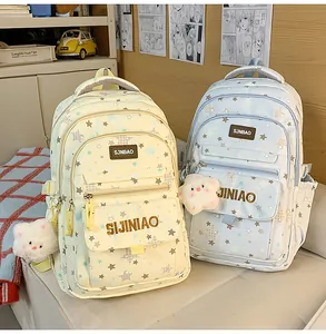Zaino scolastico stampato carino per studenti, grande zaino casual elegante e comodo