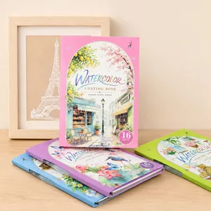 Set profesional de acuarela A4 con pigmentos perlados sólidos y cuadernillos de tres hojas.