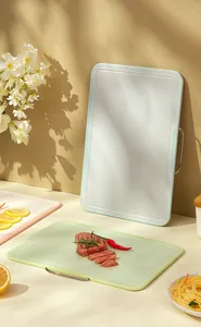 Ensemble de planches à découper en plastique avec échelle pour bébés et fruits, cuisine