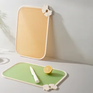 Cream Butterfly Double-Sided Cutting Board Thickened PP TPR Plastic Chopping Board Non-Slip Kitchen Board For Meat Fruit