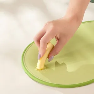 Multifunctional green PP cutting board with ginger and garlic grating feature