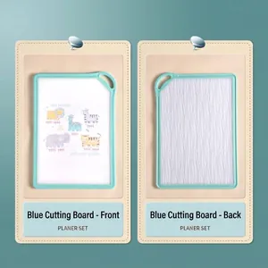 Double-sided cartoon plastic cutting board for kitchen and fruit use