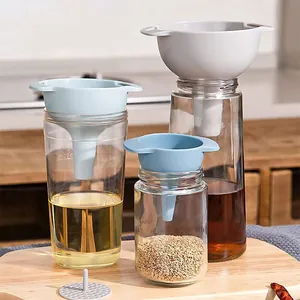 4-in-1 Multipurpose Kitchen Funnel Set With Detachable Filter Nested Space Saving Funnel For Oil Wine Liquid Dispensing Kitchen Tools