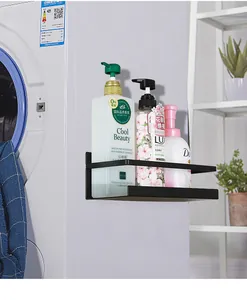 Close-up of black magnetic refrigerator rack holding several bottles on a machine side.