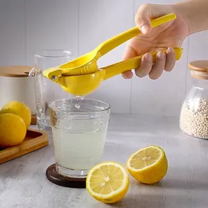 Aluminum Alloy Manual Lemon Squeezer Double Layer Handheld Fruit Juicer Lime Press Manual Juicing Tool For Home Kitchen Use