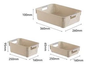 Cestino portaoggetti in plastica per snack e articoli per la casa, scatola organizer.