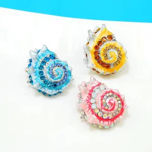 Mode Mariene Leven Wulk Seestern Brosche Voor Vrouwen Legering Emaille Strass Kunstparel Kleding Accessoires Sieraden