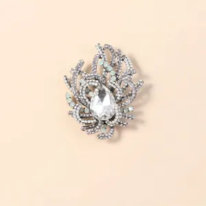 Elegante luxe vintage kristallen broche speld voor dames feestjurk accessoires