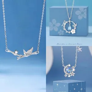 Elegant silver bamboo joint necklace featuring nature-themed pendants for daily wear