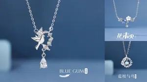 Elegant silver-toned necklaces featuring bird and flower pendants as gifts for women