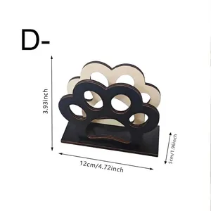 Cat paw shape wooden napkin holder and tabletop ornament decoration
