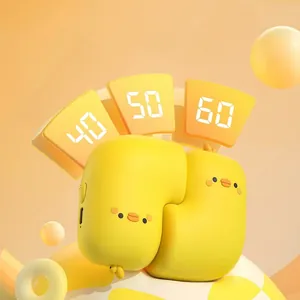 Portable cute yellow duck magnetic hand warmer with 3 heating levels and USB charging