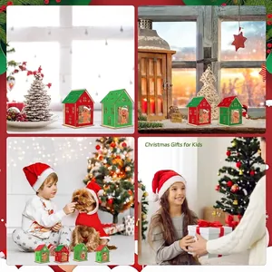 Kit de maison en pain d'épices de Noël en bois pour décoration de table et cadeaux