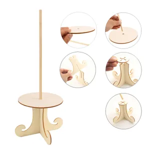 Detailed assembly instructions for a wooden donut stand for wedding and party decor