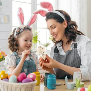 DIY onafgewerkte houten bloemen knutselset voor kinderen schilderen en decoreren