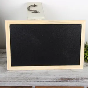 Creative small wooden frame blackboard for tabletop shop message and chalk drawing