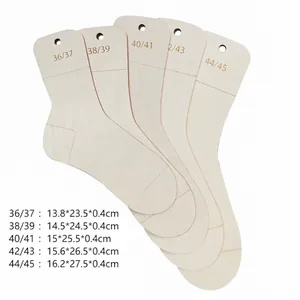 Lot de 5 bloqueurs de chaussettes en bois tailles 36 à 45 pour tricot et mise en forme