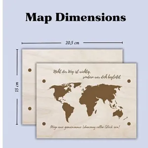 Wooden World Map Money Gift Holder Creative Decorative Board With Hemp Rope Engraved German Travel Fund Gift For Wedding Birthday Party Favors