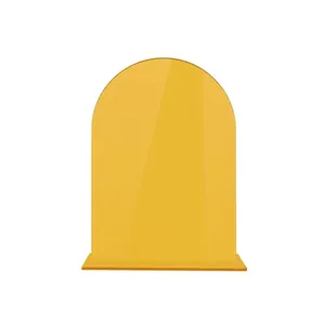 Targa da tavolo ad arco in acrilico giallo per matrimoni e decorazioni
