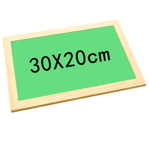 30X20cm wooden frame green chalkboard for kids drawing and store advertising sign