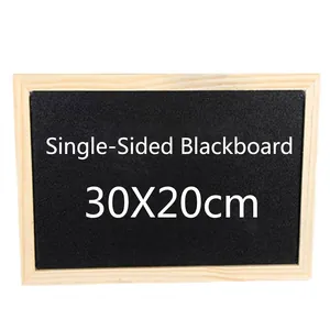 Creative Wood Frame Single Sided Magnetic Memo Board Hanging Small Chalkboard Blackboard Whiteboard Greenboard For Kids Drawing Shop Promo